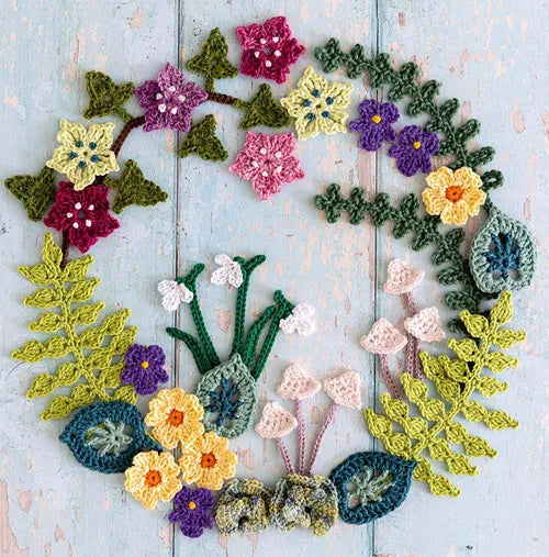 Crochet Collage Garden