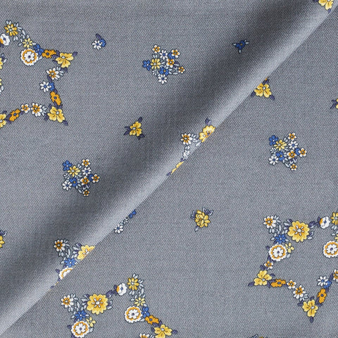 Grey Floral 150cm